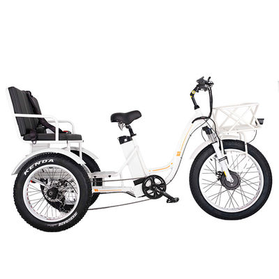 750W roues avant Trike de rickshaw électrique avec batterie au lithium de 21AH et 7 vitesses