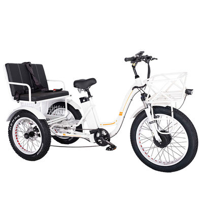 750W roues avant Trike de rickshaw électrique avec batterie au lithium de 21AH et 7 vitesses