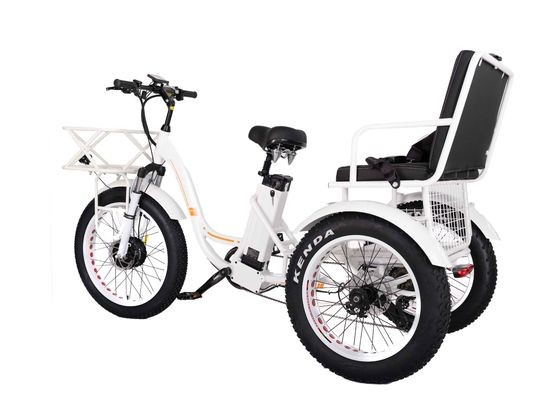 750W roues avant Trike de rickshaw électrique avec batterie au lithium de 21AH et 7 vitesses