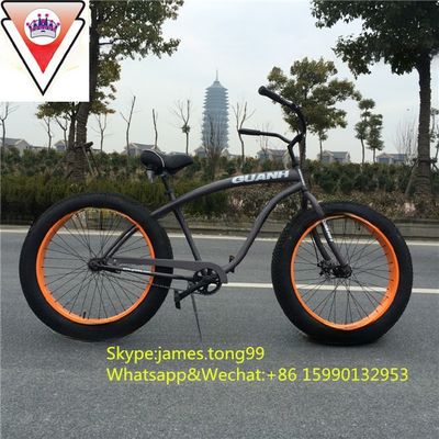 Fat Beach Cruiser Bike avec pneus de neige de 26 pouces et cadre en alliage d'aluminium en 2015