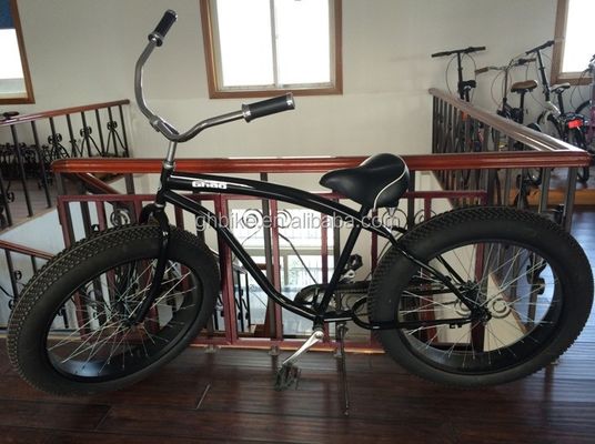 Fat Beach Cruiser Bike avec pneus de neige de 26 pouces et cadre en alliage d'aluminium en 2015