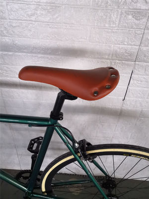 Double V Brake 700c Bullhorn Manche Bar Bicicle à engrenages fixes pour adultes Vintage classique rétro