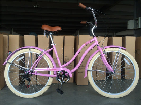 Pas à pas dans la conception 26 pouces Beach Cruiser vélo avec frein à pieds et couleur blanche