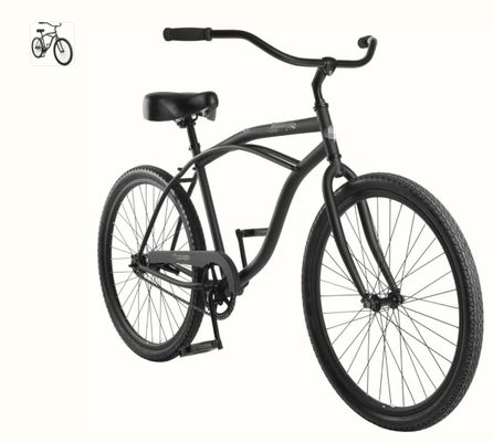 26 pouces de couleur rouge Homme classique Beach Cruiser vélos avec un siège grand et confortable