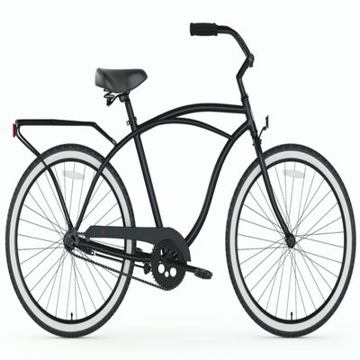 26 pouces de couleur rouge Homme classique Beach Cruiser vélos avec un siège grand et confortable