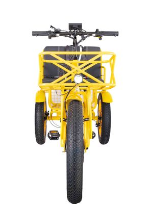 Rickshaw électrique 750W Moteur avant BaFang 21AH Batterie au lithium 60KM USA Adult 24&quot; Fat Snow Grand pneu siège passager