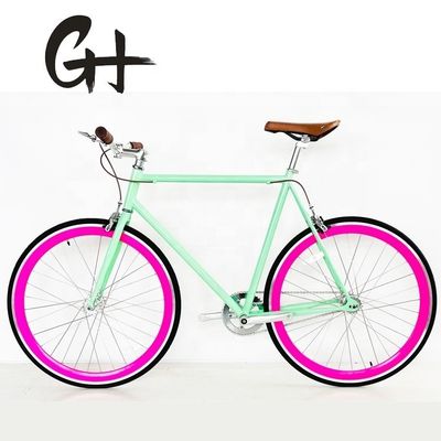 700C vélo à engrenage fixe à vitesse unique avec cadre en acier Hi-Ten et certification CE CPSC