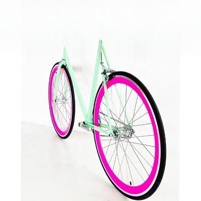 700C vélo à engrenage fixe à vitesse unique avec cadre en acier Hi-Ten et certification CE CPSC