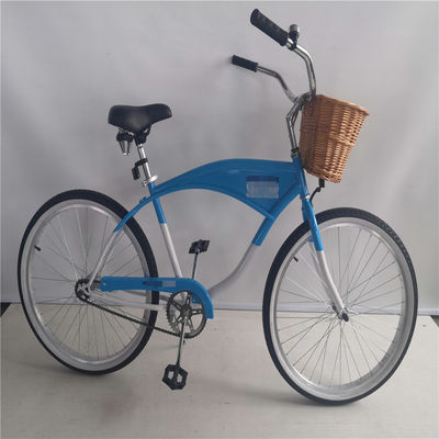 Logo personnalisé Adultes Vélo hybride à vitesse unique de 26 pouces pour femmes Vélo de croisière de plage