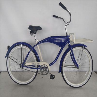 Logo personnalisé Adultes Vélo hybride à vitesse unique de 26 pouces pour femmes Vélo de croisière de plage