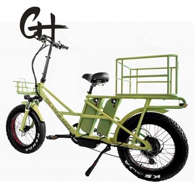 48V frein à disque batterie double neige grosse pneu électrique vélos de chargement pour la famille 2
