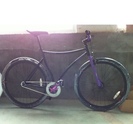 Bicicle personnalisé CE Hi-Ten Steel Frame 700C à vitesse fixe unique pour garçons