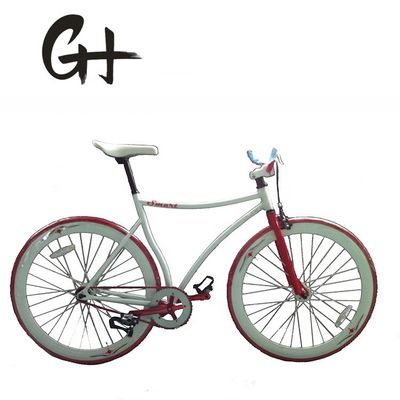 Bicicle personnalisé CE Hi-Ten Steel Frame 700C à vitesse fixe unique pour garçons