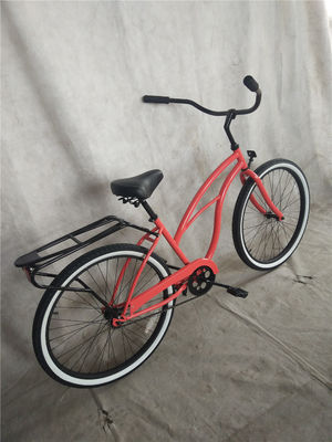 Mint Green Femmes basse marche Sport Vélo hybride Femmes Vélo à vitesse unique Confort de plage Vélo de croisière 26 pouces