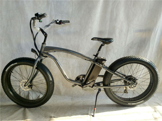 26*4.0 pouces Fat Tire Vélo électrique Beach Cruiser Propulsé par une batterie au lithium de 17 Ah