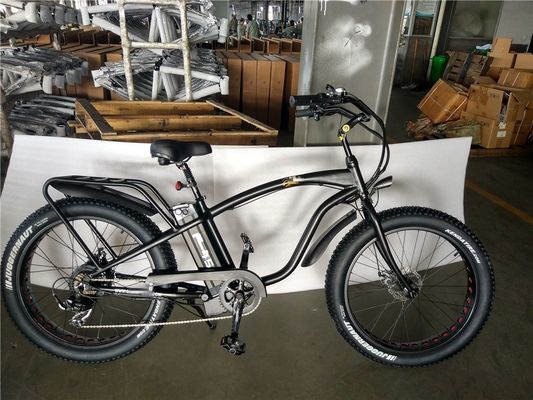 26*4.0 pouces Fat Tire Vélo électrique Beach Cruiser Propulsé par une batterie au lithium de 17 Ah