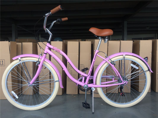 26 pouces femme pas à travers 7 vitesse vélo de plage de croisière avec un siège grand et confortable