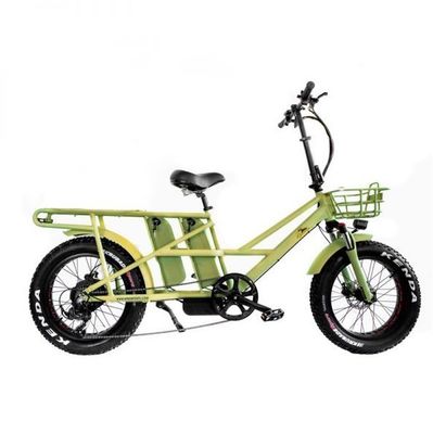 Bicicleta de cargación eléctrica de larga distancia avec deux piles au lithium et un frein à disque