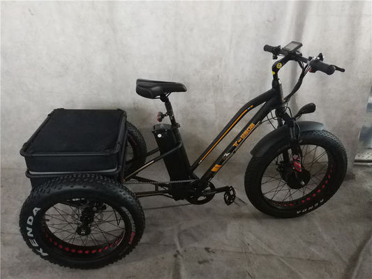 Bicicleta de cargación eléctrica de larga distancia avec deux piles au lithium et un frein à disque
