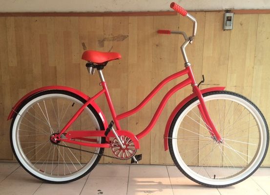 26 &quot; Monoplace à grande vitesse Lady Beach Cruiser vélo cadre en alliage d'aluminium OEM Logo pour Lady