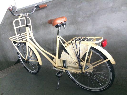 Vélo Old Man de 28 pouces, vélo classique hollandais avec cadre en acier et frein double V.