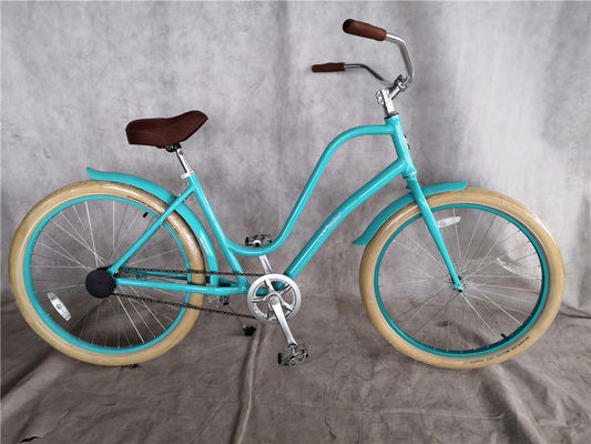 26 pouces de vélo de croisière de plage avec un cadre en alliage d'aluminium et un seul engrenage