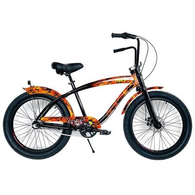 USA Homme 24 &quot; 3,0 pneu de graisse cadre en aluminium vélo de plage avec frein à disque