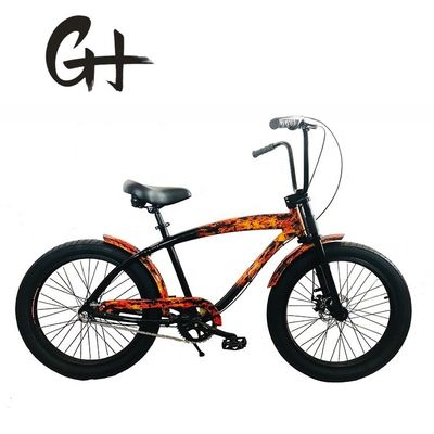 USA Homme 24 &quot; 3,0 pneu de graisse cadre en aluminium vélo de plage avec frein à disque
