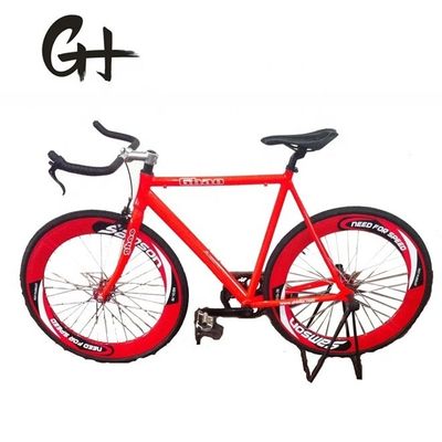 Cadre en aluminium 700C OEM Flip-Flop à vitesse unique Manège roux routier Fixie Gear vélo