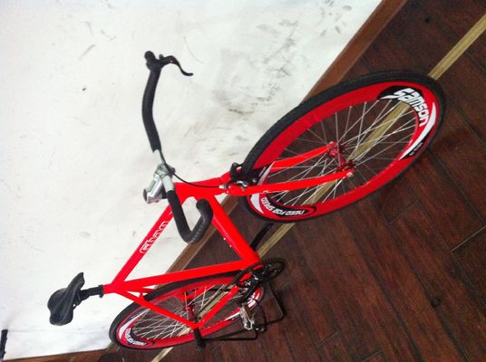 Cadre en aluminium 700C OEM Flip-Flop à vitesse unique Manège roux routier Fixie Gear vélo