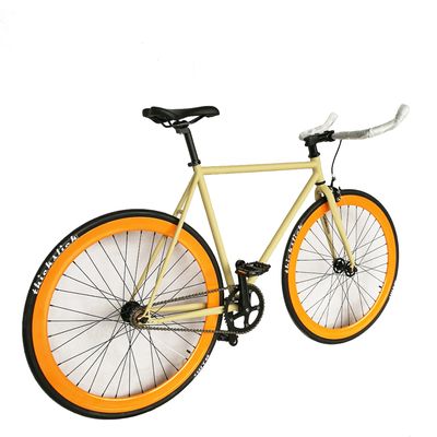 700C cadre en acier hi-ten double paroi 43 mm aluminium RIM piste à vitesse unique vélo à engrenages fixes
