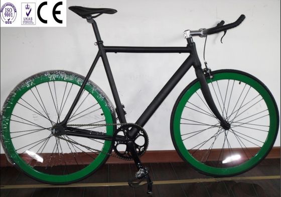 USA CE Track Fixie Vélo 700C Cadre en aluminium OEM à vitesse unique avec tige en alliage d'aluminium