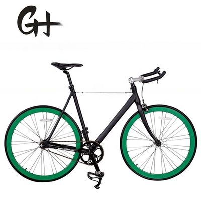 USA CE Track Fixie Vélo 700C Cadre en aluminium OEM à vitesse unique avec tige en alliage d'aluminium
