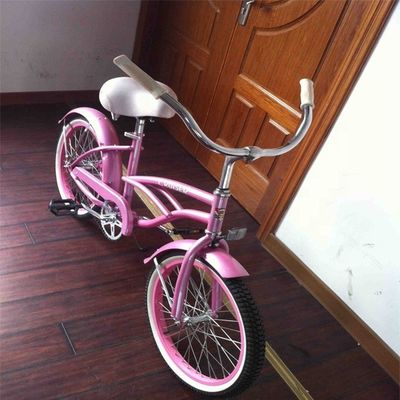 20 &quot; monoplace de vitesse de freinage de montagne russe rose américain OEM logo Mini Kid petit cadre CE fille Beach Cruiser vélo
