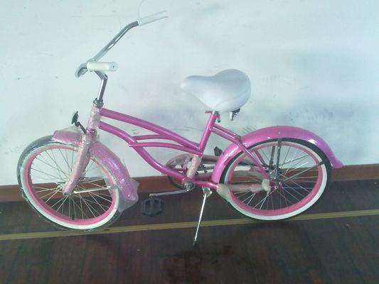20 &quot; monoplace de vitesse de freinage de montagne russe rose américain OEM logo Mini Kid petit cadre CE fille Beach Cruiser vélo