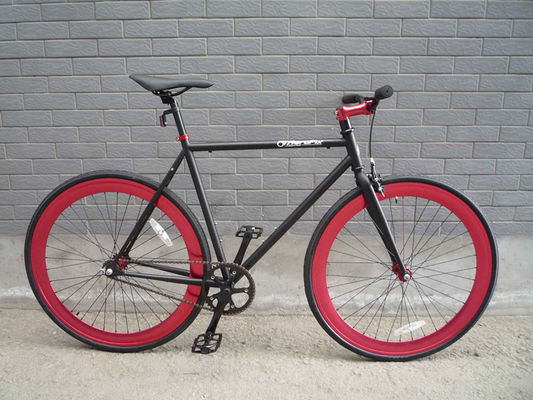 700c Vélo à engrenages fixes avec châssis rigide type amortisseur non arrière et matière de jante en aluminium