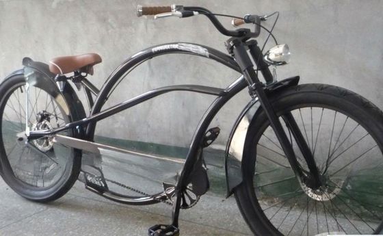 Bande d'alliage d'aluminium 24 pouces Homme et femme Mode Chopper Beach Cruiser Vélo pour la performance