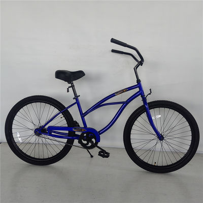 Modèle 2024 26 &quot; Single Gear Foot Brake Anti-Rust Vélo de plage pour femmes Croisière en acier