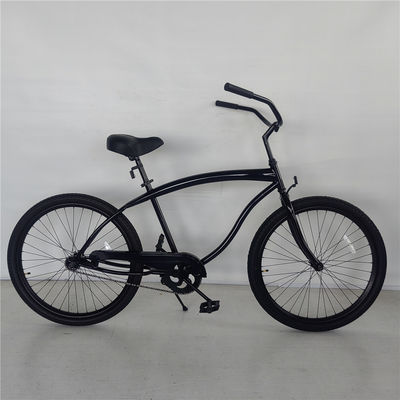 Modèle 2024 26 &quot; Single Gear Foot Brake Anti-Rust Vélo de plage pour femmes Croisière en acier