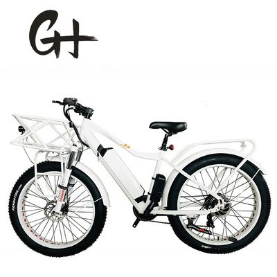 26&quot; 4.0 Big Snow Fat Tire Vélo électrique avec frein à disque et moteur BaFang arrière 1000W 48V 17AH