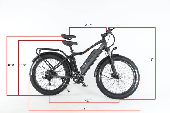 Largeur du pneu 26*4&quot; 7 vitesses Fat Snow Tire Vélo de montagne électrique avec moteur moyen Bafang