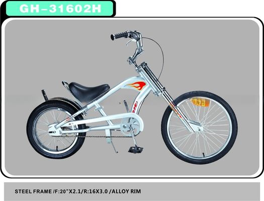 Véhicule à hélicoptère à basse roue personnalisable de 24 pouces / vélo avec manivelle en acier de n'importe quelle couleur