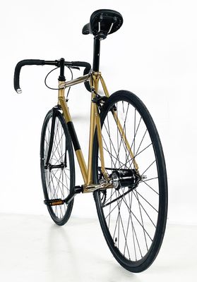 OEM Couleur 700C Cadre roulant Fixie Gear Vélo avec pièces en aluminium et cadre en acier