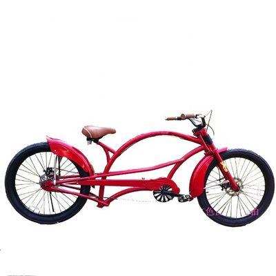 Bande d'aluminium 24 &quot;x3.0 CE américain long Hi-Ten cadre en acier Chopper Beach Cruiser vélo