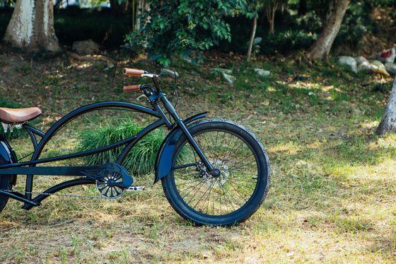 Bande d'aluminium 24 &quot;x3.0 CE américain long Hi-Ten cadre en acier Chopper Beach Cruiser vélo