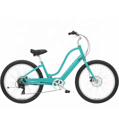 120 kg Capacité de charge 29 &quot; 3.0 pneu 7 vitesses Aluminium Step Thru Lady Beach Cruiser vélo