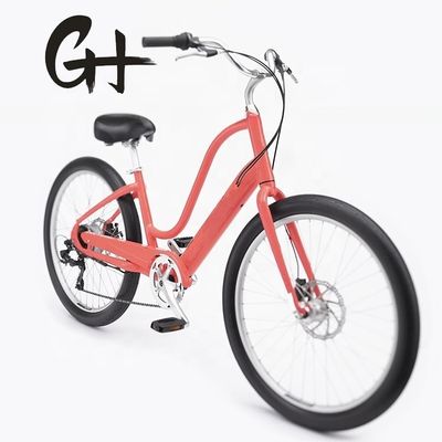 120 kg Capacité de charge 29 &quot; 3.0 pneu 7 vitesses Aluminium Step Thru Lady Beach Cruiser vélo