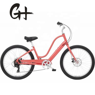120 kg Capacité de charge 29 &quot; 3.0 pneu 7 vitesses Aluminium Step Thru Lady Beach Cruiser vélo