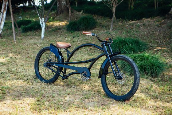 Bande d'aluminium 24 &quot;x3.0 CE américain long Hi-Ten cadre en acier Chopper Beach Cruiser vélo