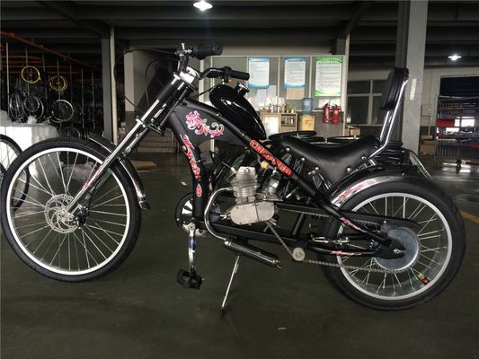26 pouces Cruiser moto vélo vélo avec 4 temps moteur à gaz moteur à essence Kit V frein